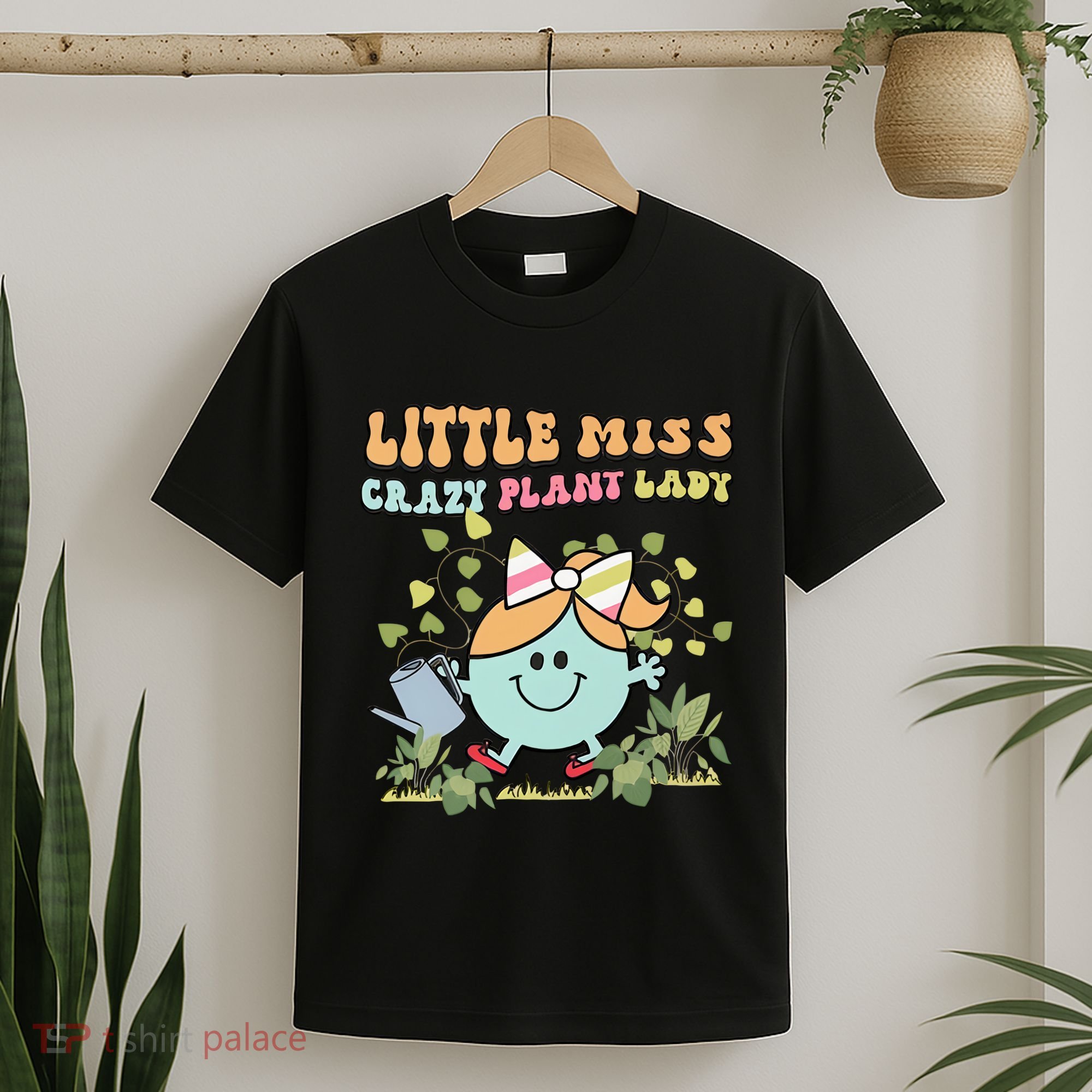 Little Miss Crazy Plant Lady Plant Mom Plant Lover Gardening T-Shirt