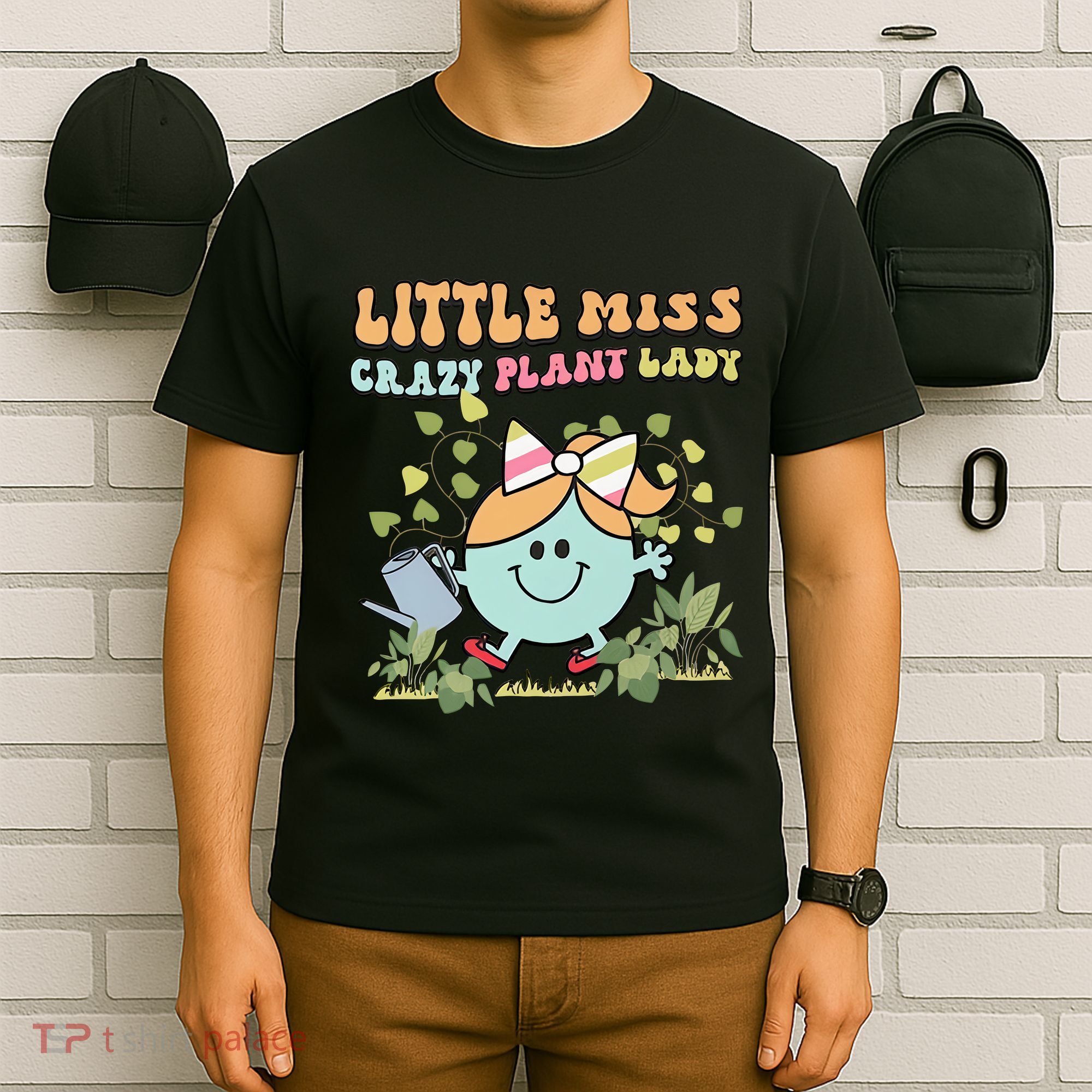 Little Miss Crazy Plant Lady Plant Mom Plant Lover Gardening T-Shirt