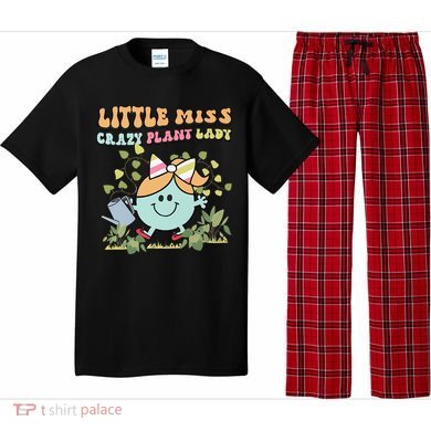 Little Miss Crazy Plant Lady Plant Mom Plant Lover Gardening Pajama Set