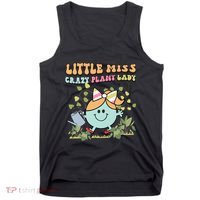 Little Miss Crazy Plant Lady Plant Mom Plant Lover Gardening Tank Top thumb 0