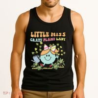 Little Miss Crazy Plant Lady Plant Mom Plant Lover Gardening Tank Top thumb 3