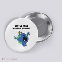 Little Miss Climate Activist Button thumb 0