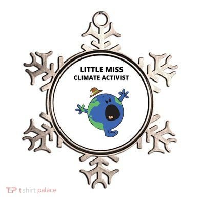 Little Miss Climate Activist Ornament