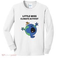 Little Miss Climate Activist Kids Long Sleeve Shirt thumb 0
