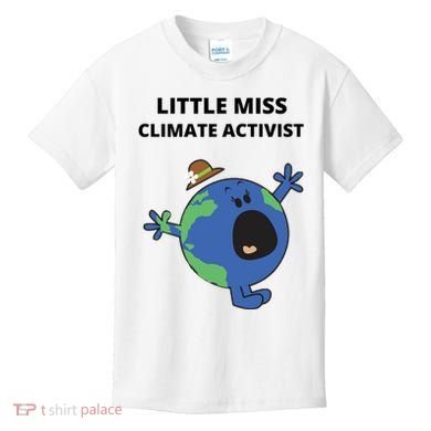 Little Miss Climate Activist Kids T-Shirt