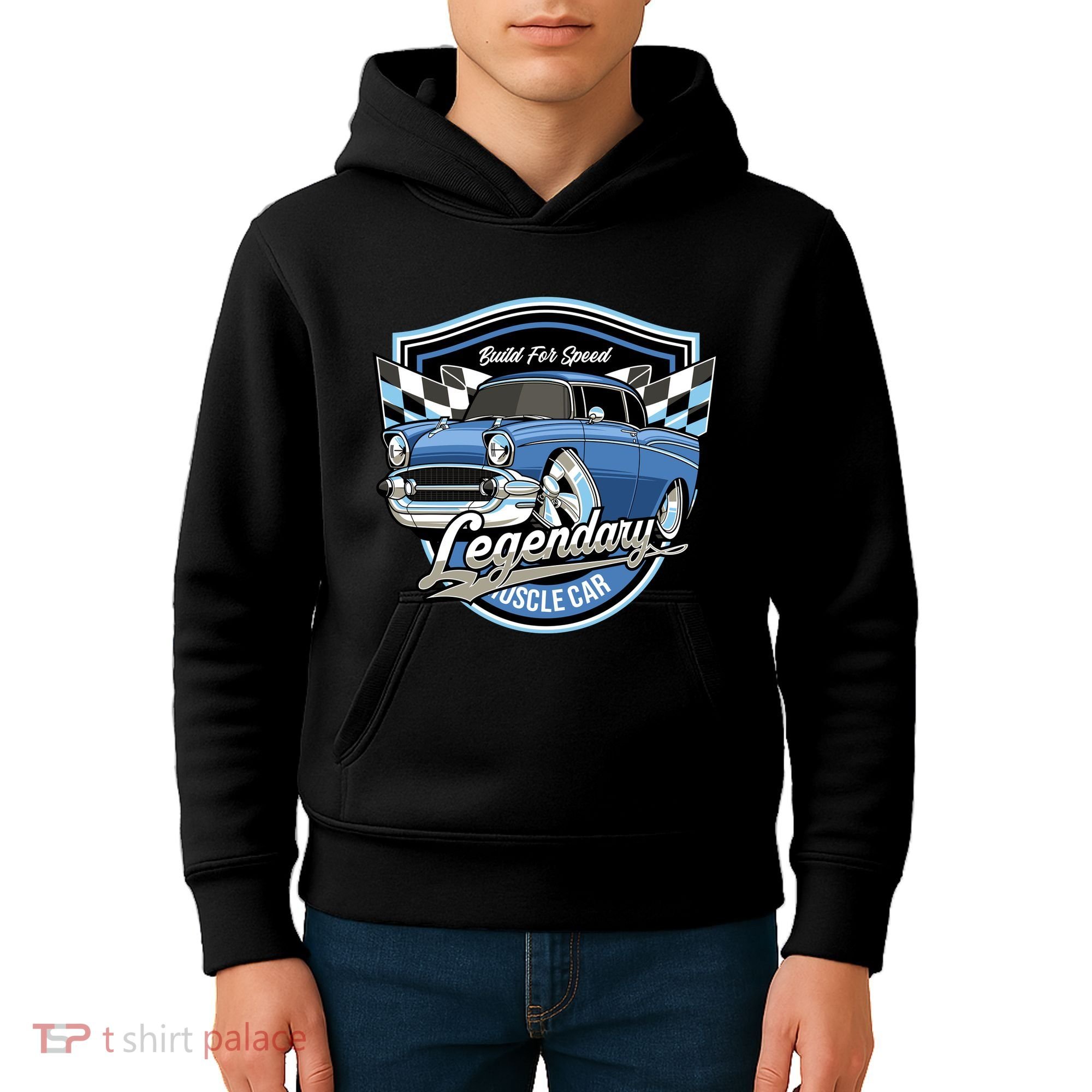 Legendary Muscle Car Kids Hoodie
