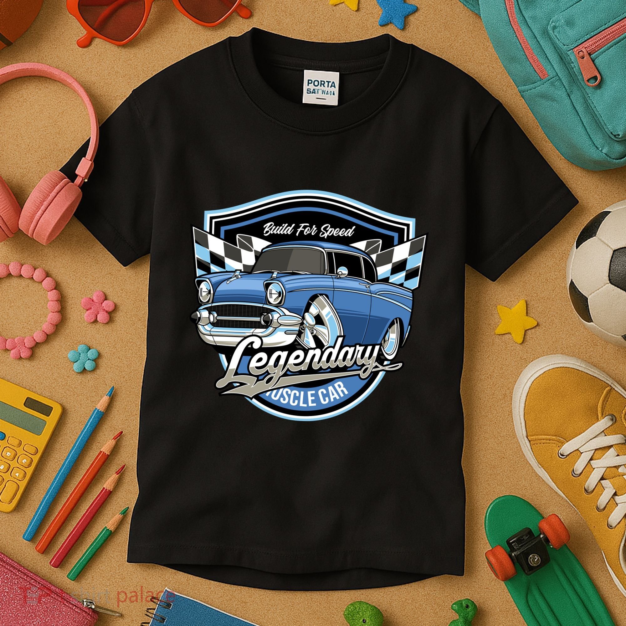 Legendary Muscle Car Kids T-Shirt