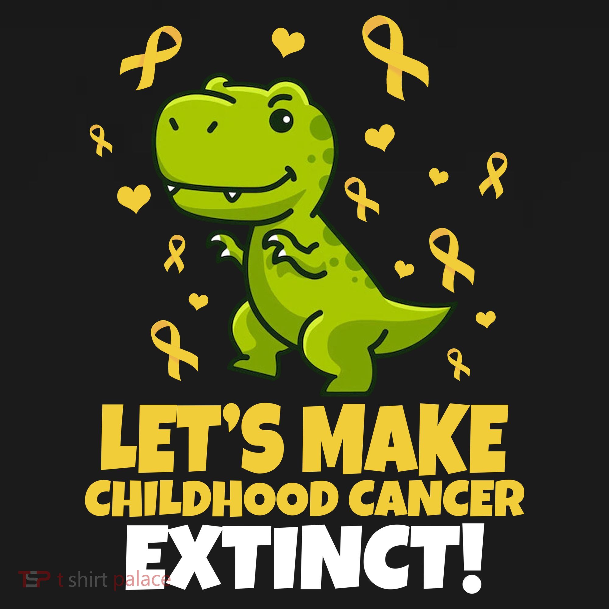 Let's Make Childhood Cancer Extinct Trex Backpack