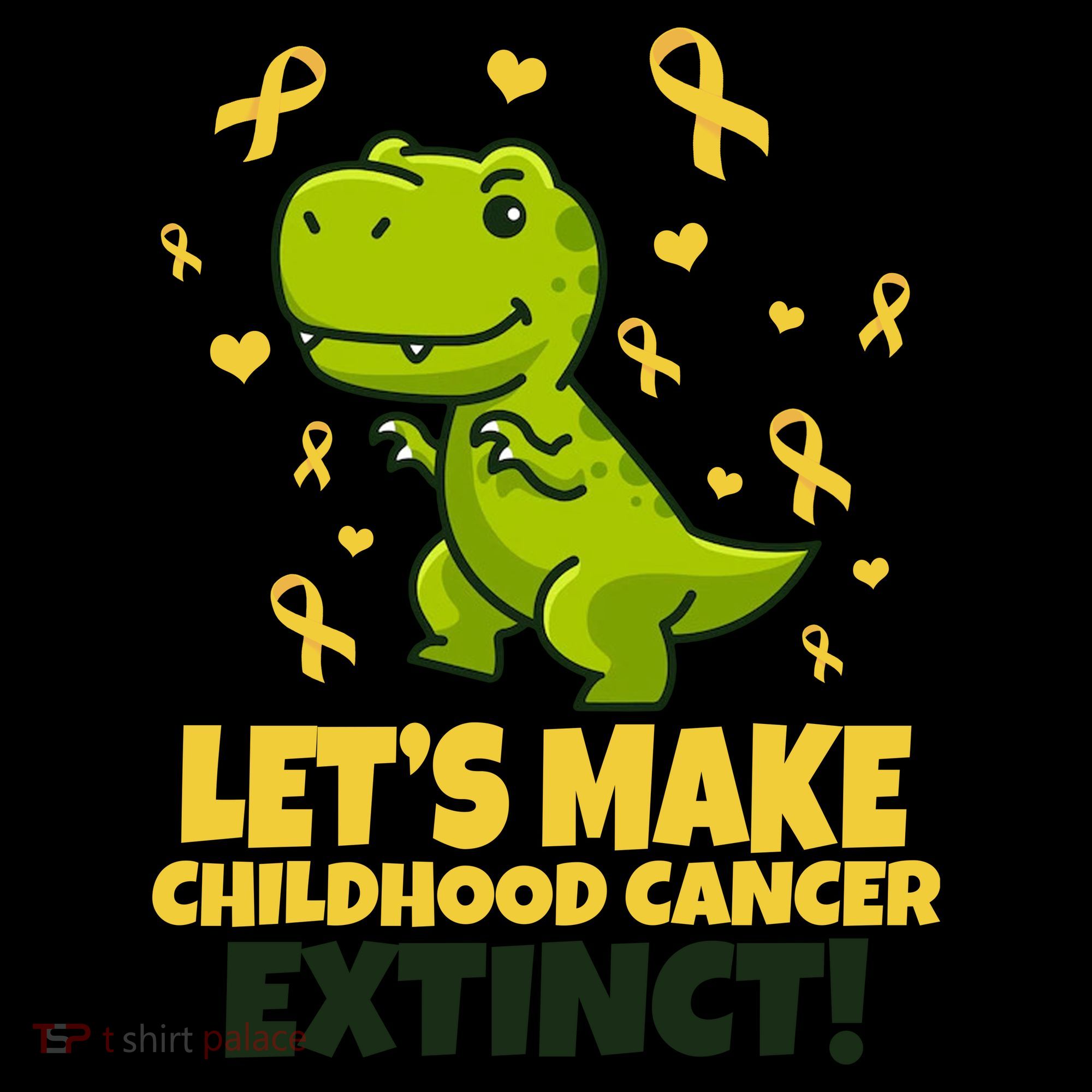 Let's Make Childhood Cancer Extinct Trex Coffee Mug