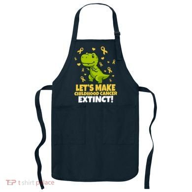 Let's Make Childhood Cancer Extinct Trex Apron