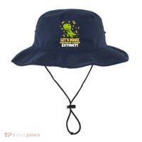 Let's Make Childhood Cancer Extinct Trex Bucket Hat thumb 0