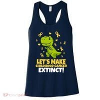 Let's Make Childhood Cancer Extinct Trex Women's Tank Top thumb 0
