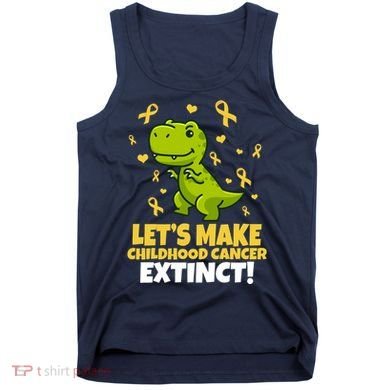 Let's Make Childhood Cancer Extinct Trex Tank Top