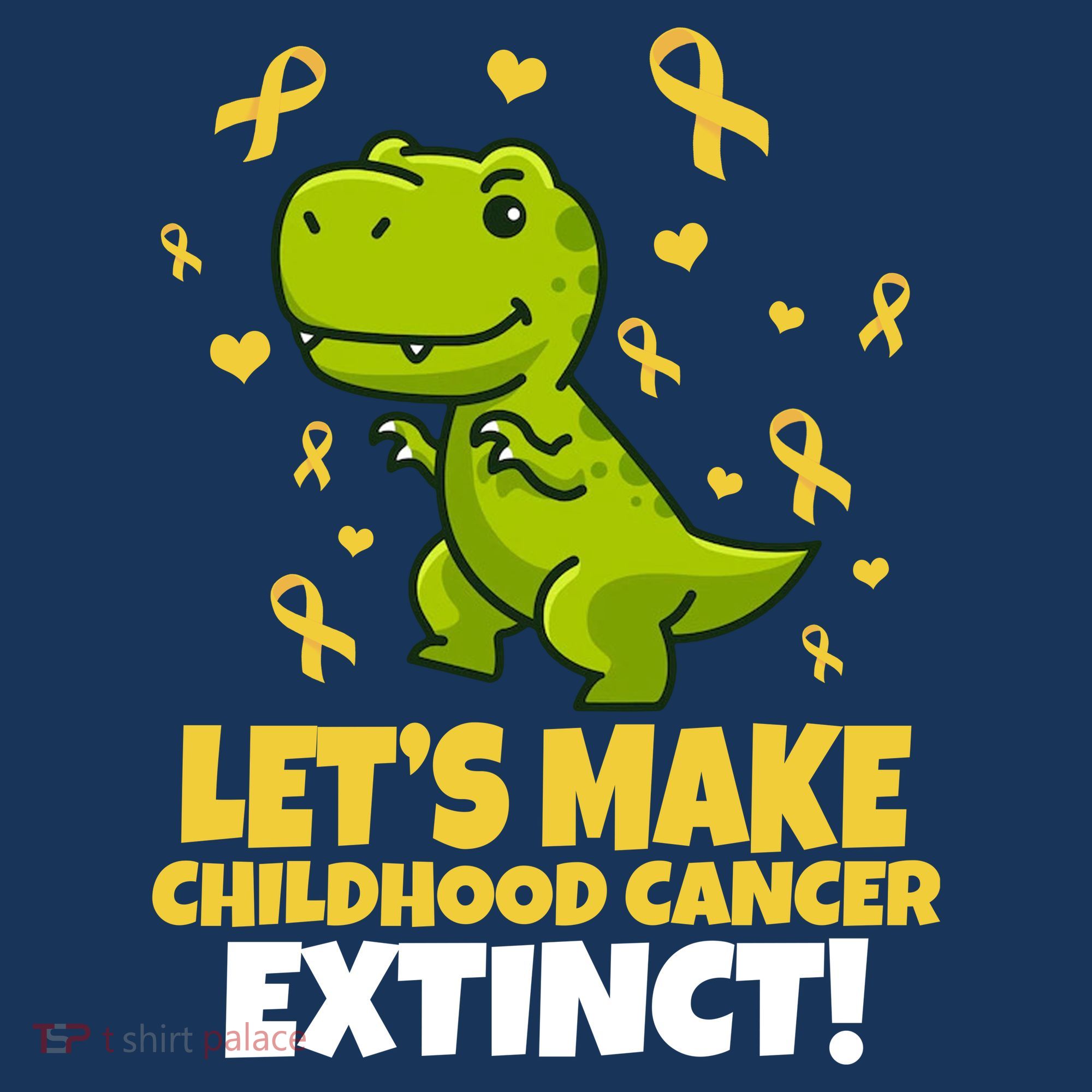 Let's Make Childhood Cancer Extinct Trex Tank Top