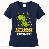 Let's Make Childhood Cancer Extinct Trex Women's T-Shirt thumb 0