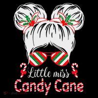 Little Miss Candy Cane Christmas Messy Bungirl Coffee Mug thumb 5