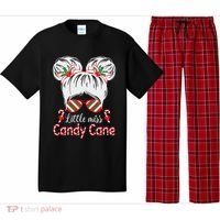 Little Miss Candy Cane Christmas Messy Bungirl Pajama Set thumb 0
