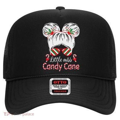 Little Miss Candy Cane Christmas Messy Bungirl Hat