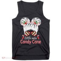 Little Miss Candy Cane Christmas Messy Bungirl Tank Top thumb 0