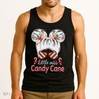 Little Miss Candy Cane Christmas Messy Bungirl Tank Top thumb 3