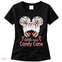 Little Miss Candy Cane Christmas Messy Bungirl Women's T-Shirt thumb 0