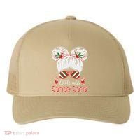 Little Miss Candy Cane Christmas Messy Bungirl Yupoong Adult 5-Panel Trucker Hat thumb 0