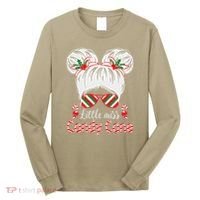 Little Miss Candy Cane Christmas Messy Bungirl Long Sleeve Shirt thumb 0