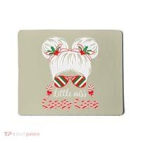 Little Miss Candy Cane Christmas Messy Bungirl Mousepad thumb 0