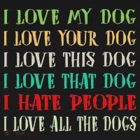Love My Dog Love Your Dog Love All The Dogs I Hate People Women's Tank Top thumb 5