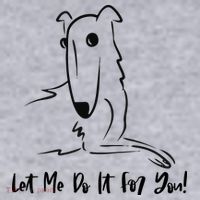 Let Me Do It For You Borzoi Dog Funny Meme Women's Sweatshirt thumb 2