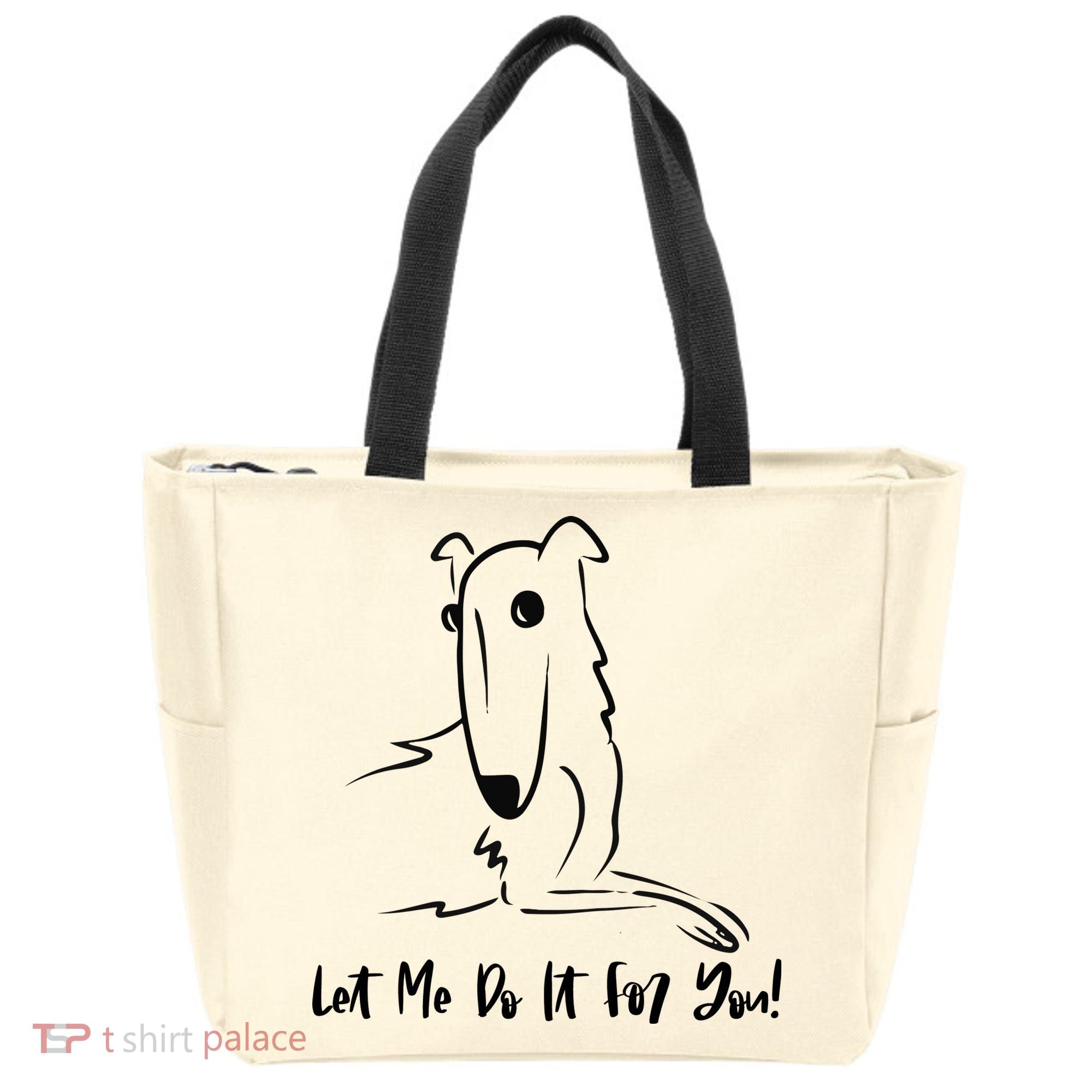 Let Me Do It For You Borzoi Dog Funny Meme Tote Bag