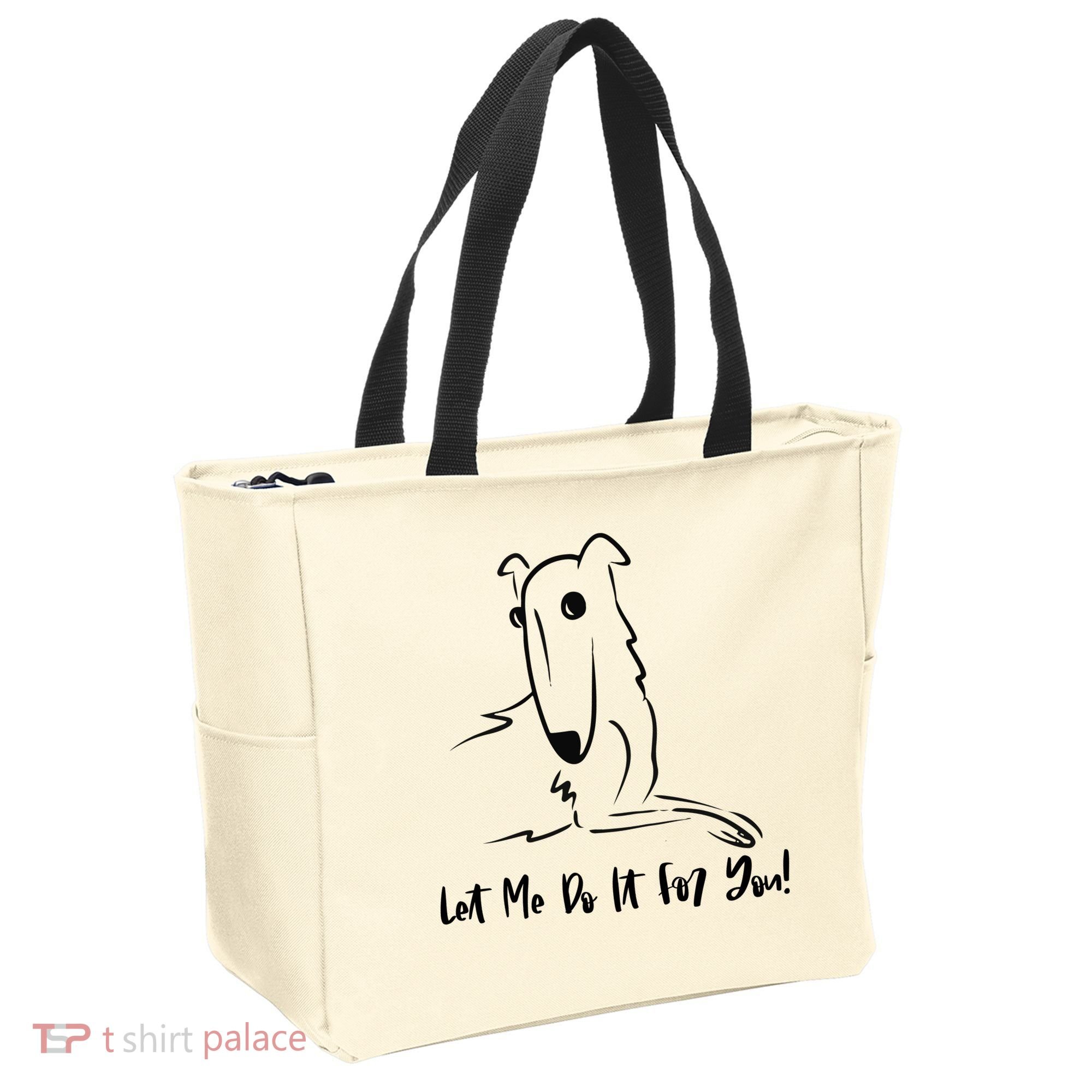 Let Me Do It For You Borzoi Dog Funny Meme Tote Bag