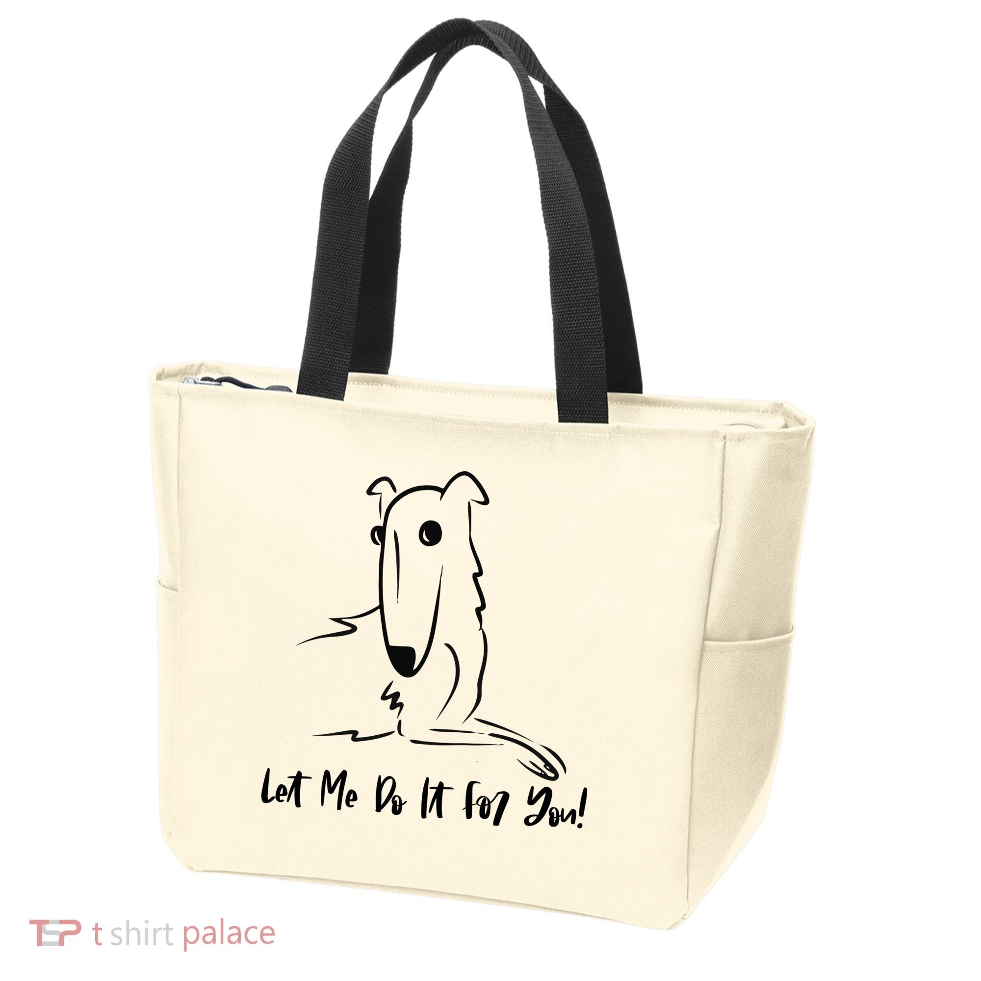 Let Me Do It For You Borzoi Dog Funny Meme Tote Bag