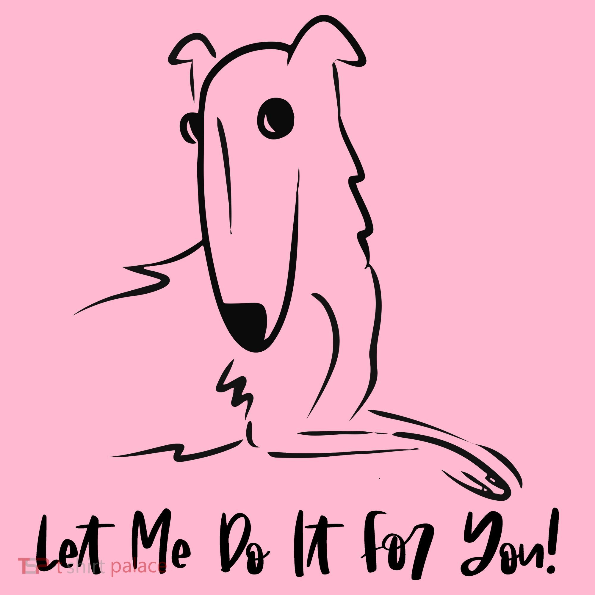 Let Me Do It For You Borzoi Dog Funny Meme Coaster
