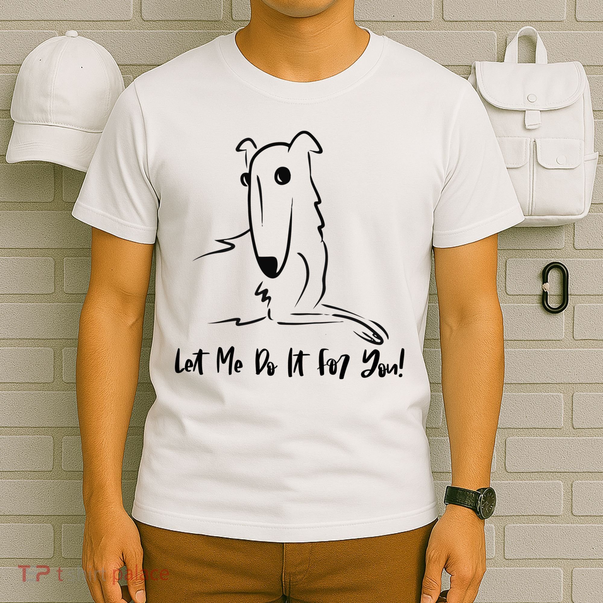 Let Me Do It For You Borzoi Dog Funny Meme T-Shirt