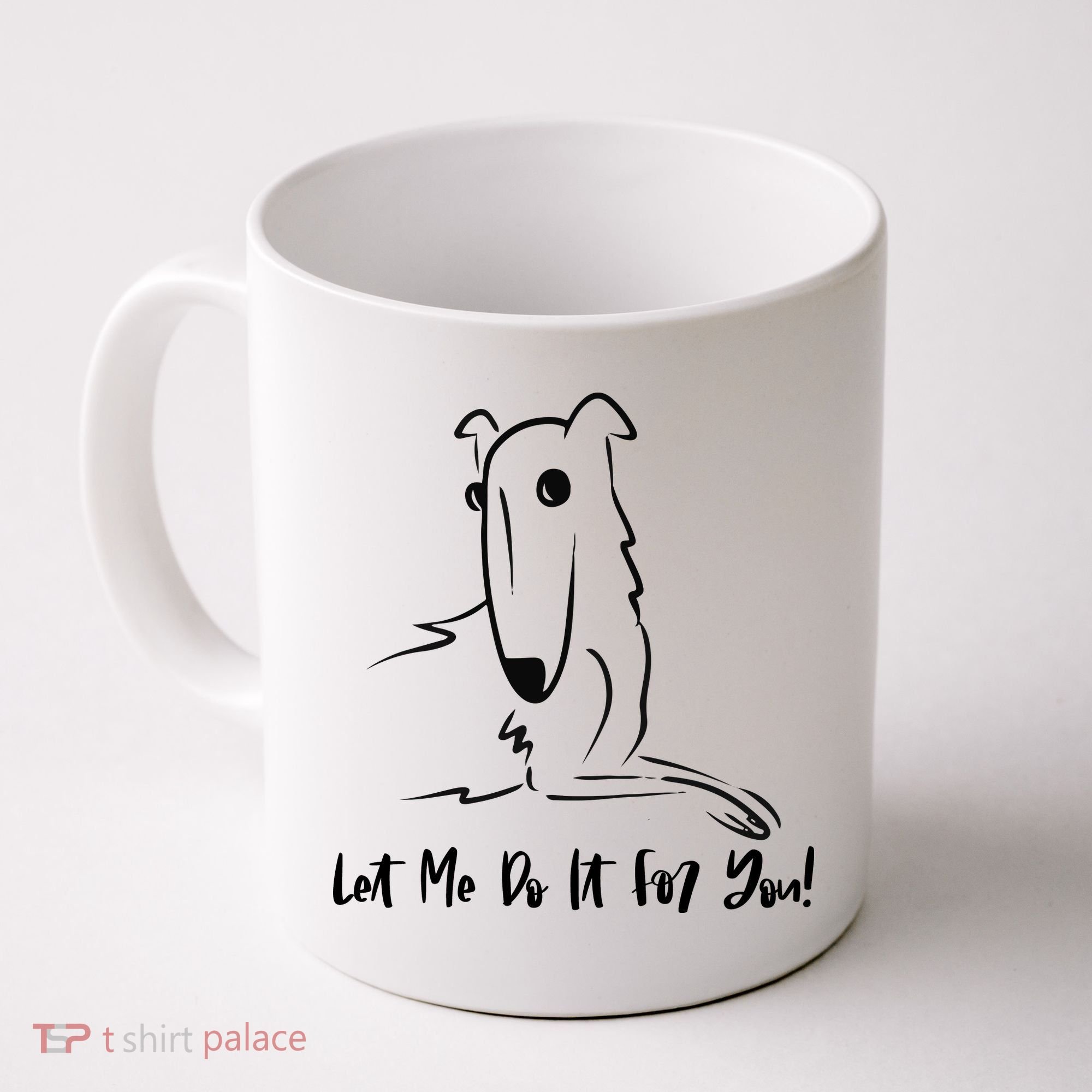 Let Me Do It For You Borzoi Dog Funny Meme Coffee Mug