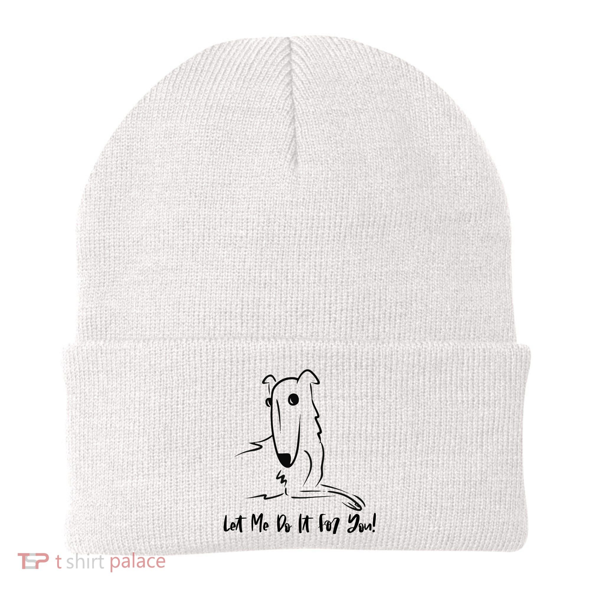 Let Me Do It For You Borzoi Dog Funny Meme Beanie
