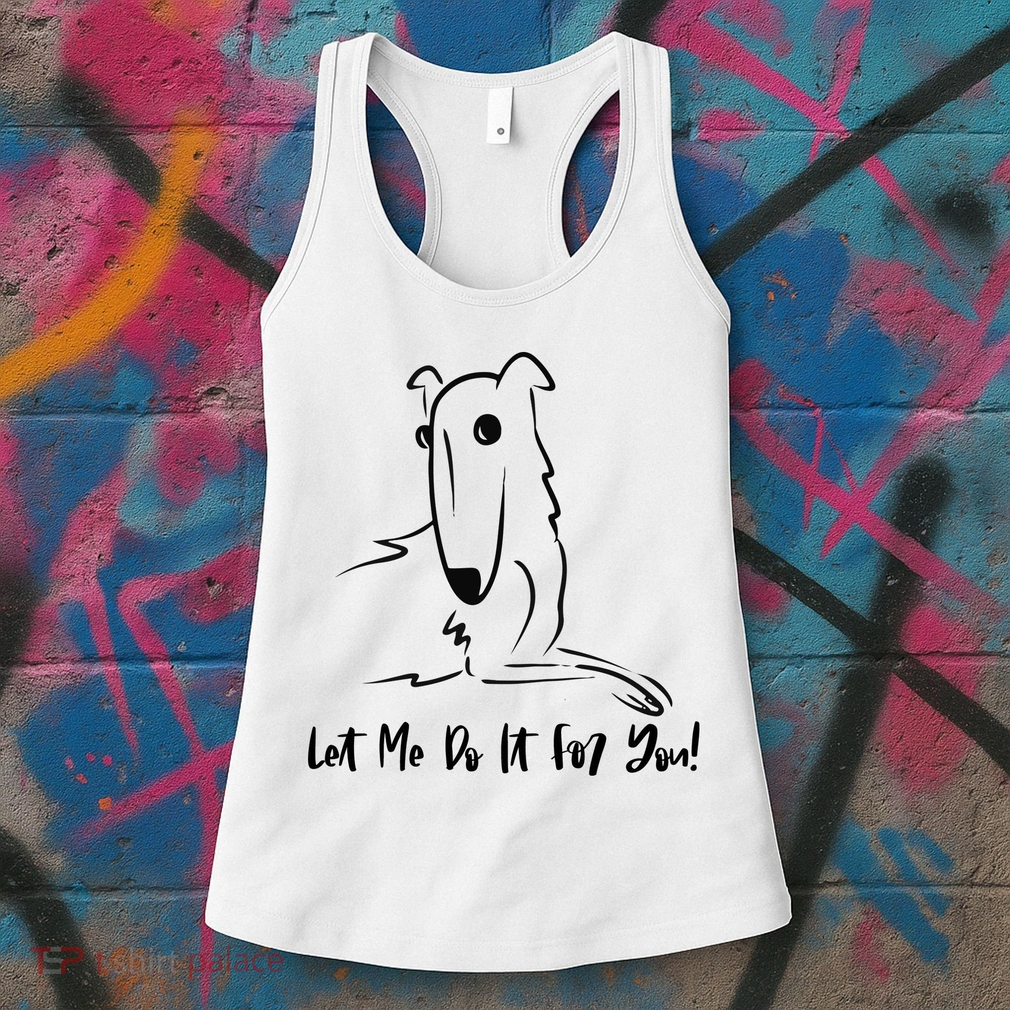 Let Me Do It For You Borzoi Dog Funny Meme Women's Tank Top