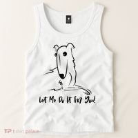Let Me Do It For You Borzoi Dog Funny Meme Tank Top thumb 2