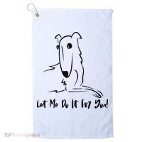 Let Me Do It For You Borzoi Dog Funny Meme Golf Towel thumb 0