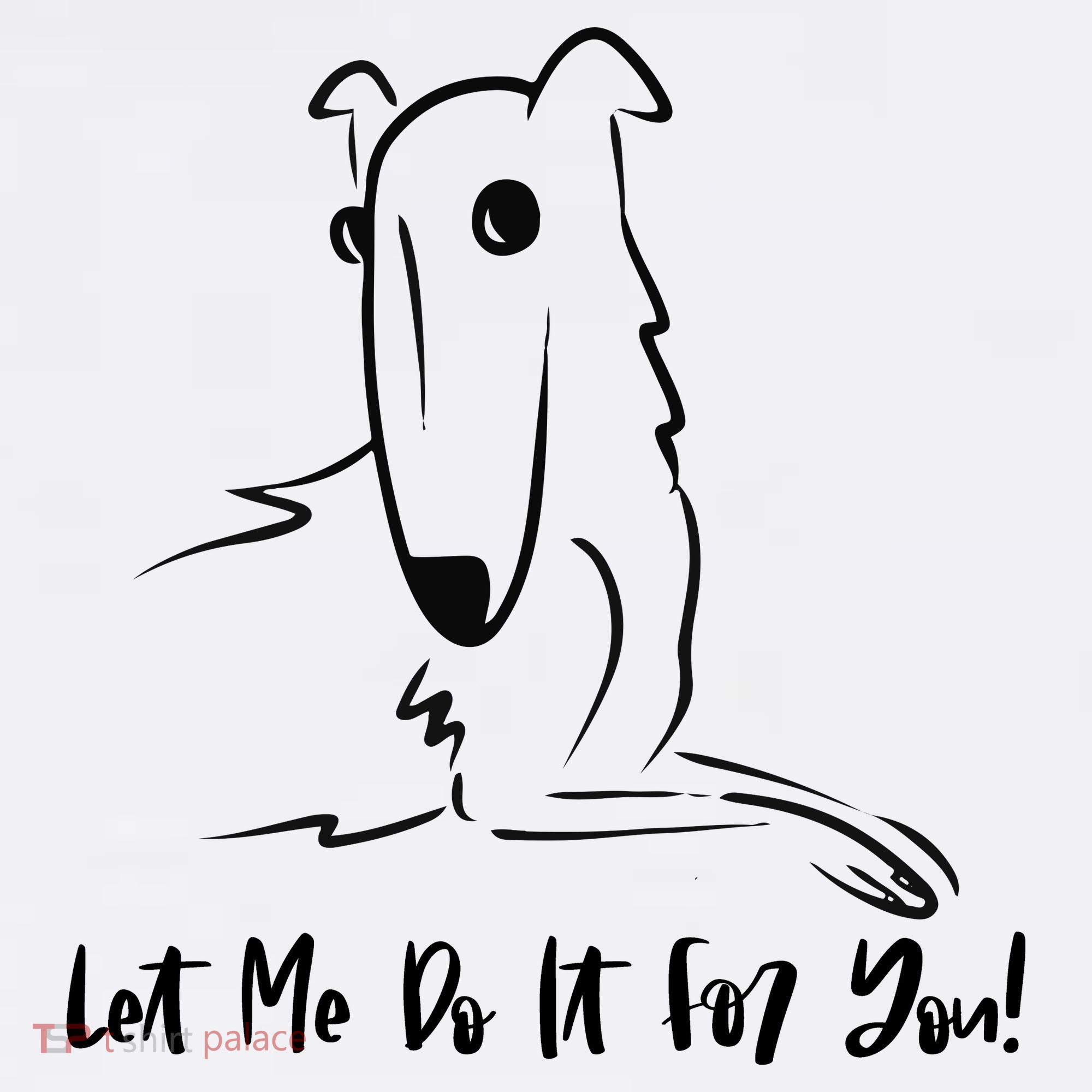 Let Me Do It For You Borzoi Dog Funny Meme Women's Long Sleeve Shirt