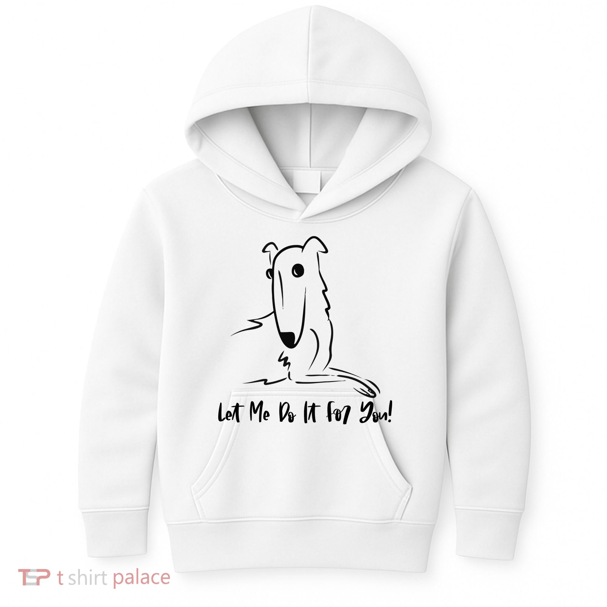 Let Me Do It For You Borzoi Dog Funny Meme Kids Hoodie