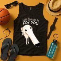 Let Me Do It For You Borzoi Dog Meme Tank Top thumb 4