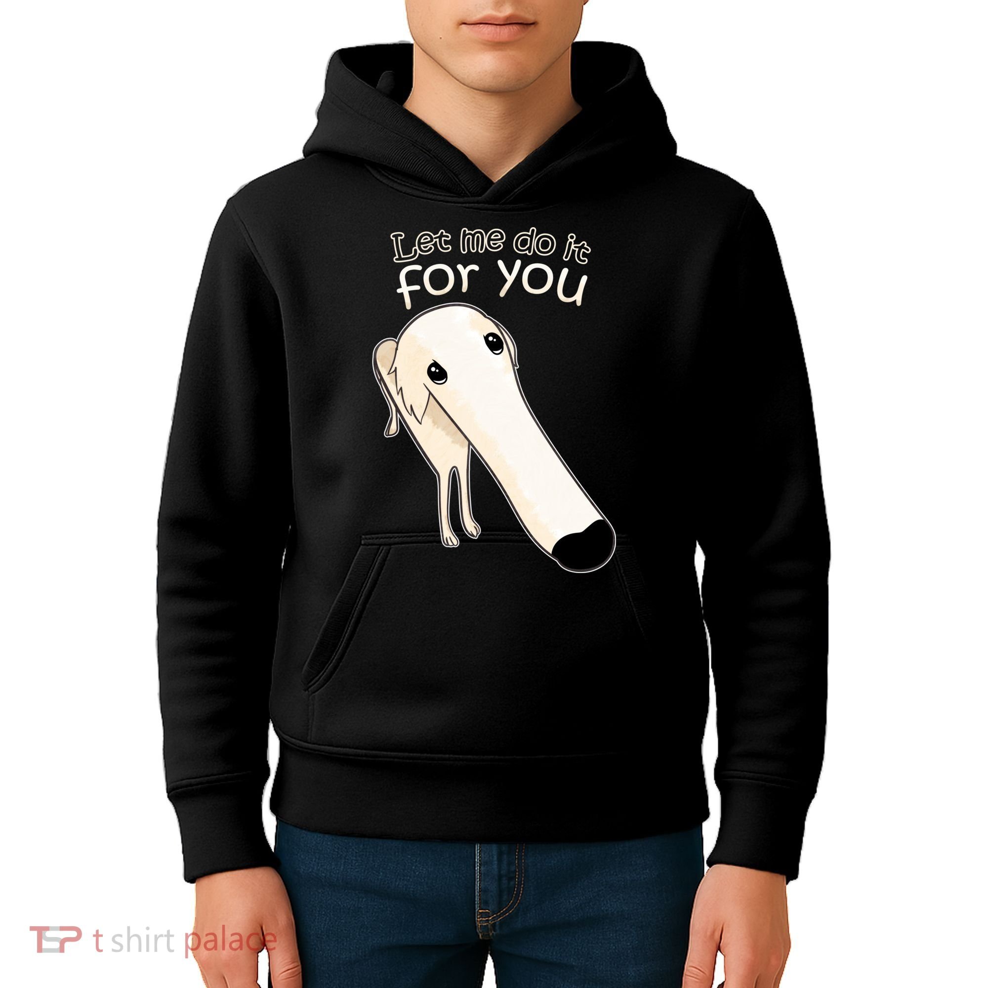 Let Me Do It For You Borzoi Dog Meme Kids Hoodie