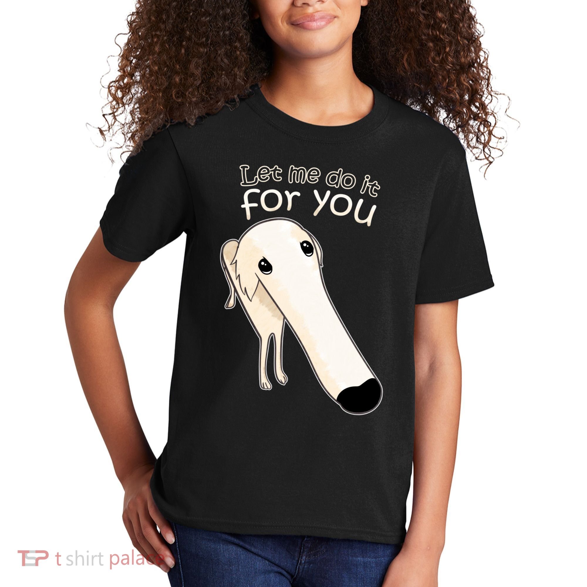 Let Me Do It For You Borzoi Dog Meme Kids T-Shirt
