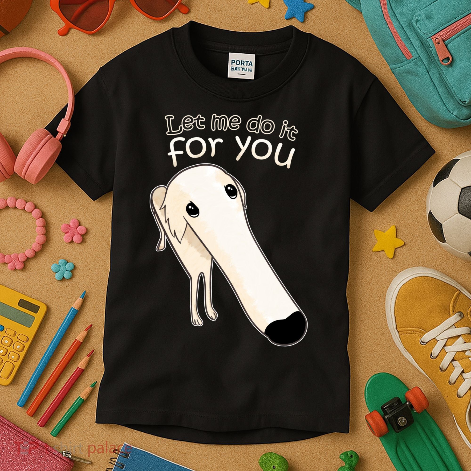Let Me Do It For You Borzoi Dog Meme Kids T-Shirt