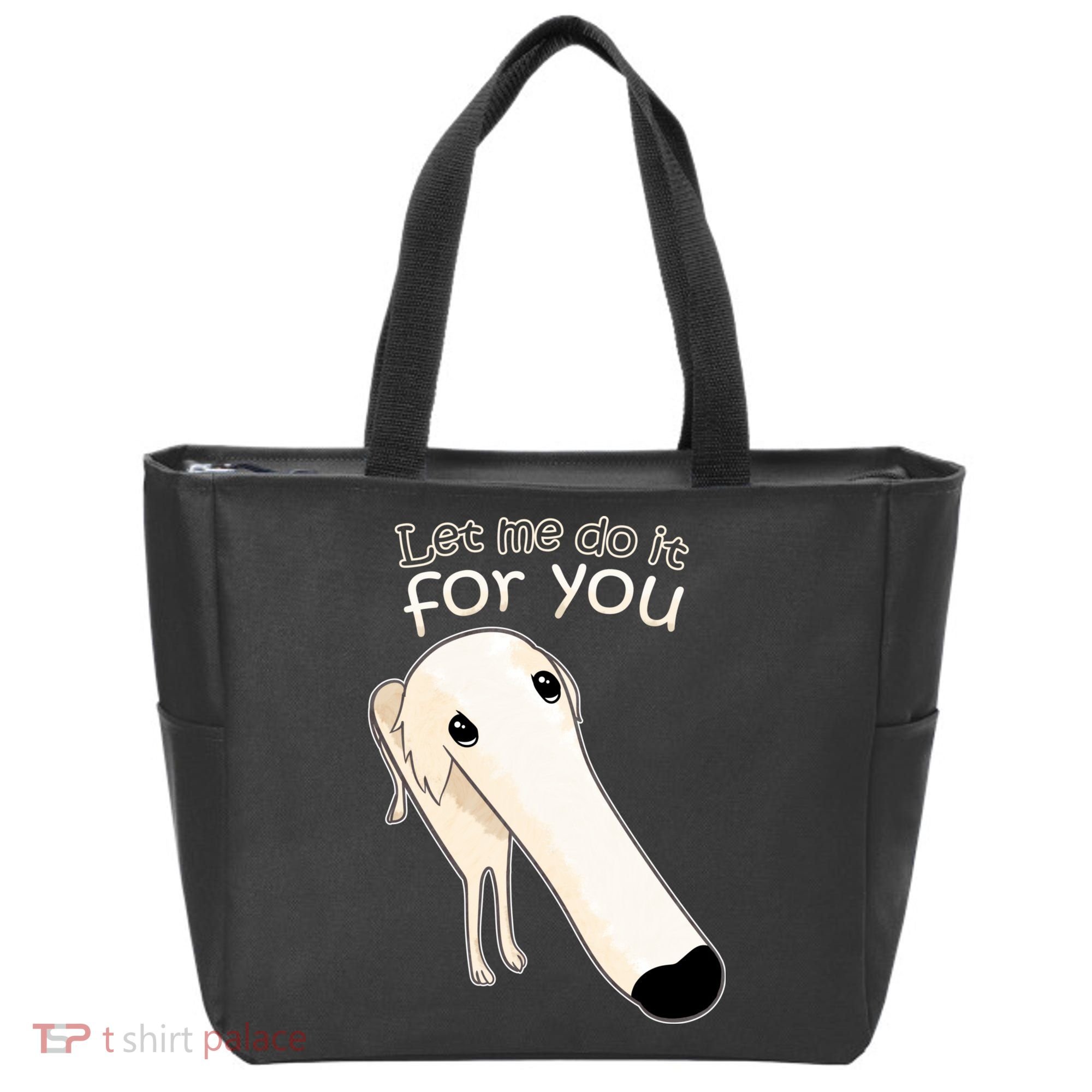 Let Me Do It For You Borzoi Dog Meme Tote Bag