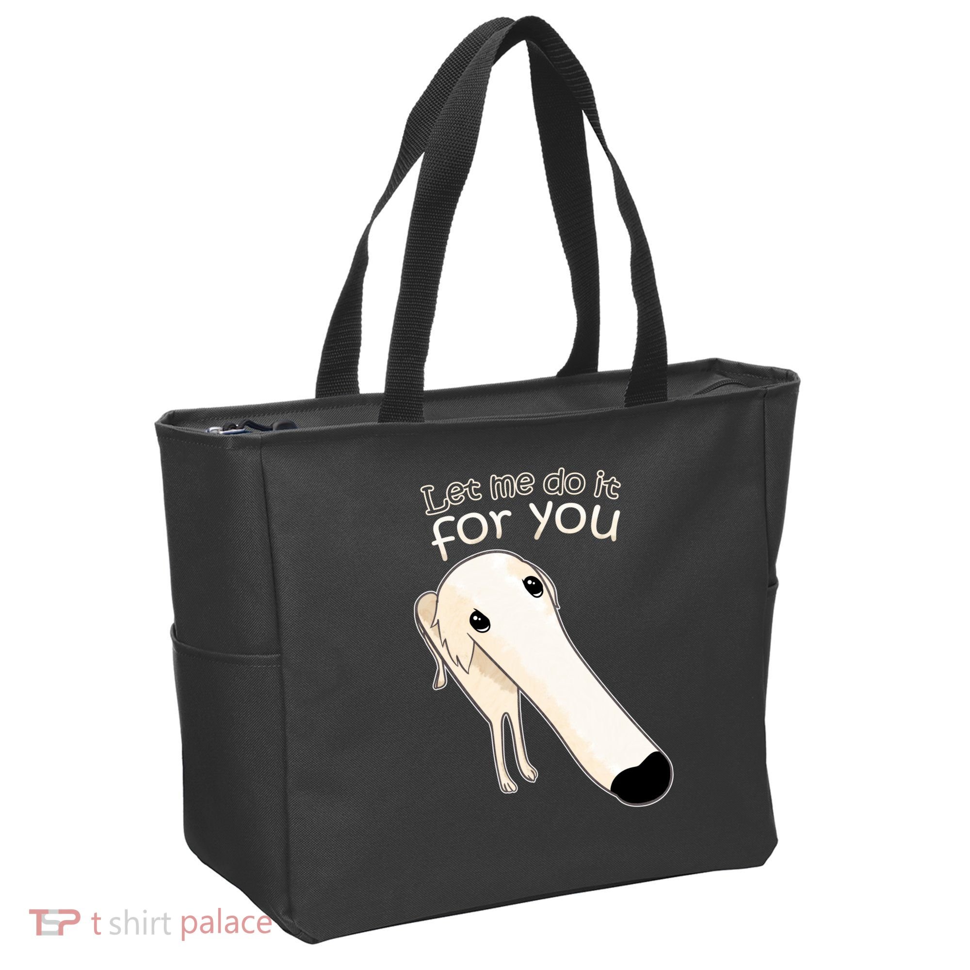 Let Me Do It For You Borzoi Dog Meme Tote Bag