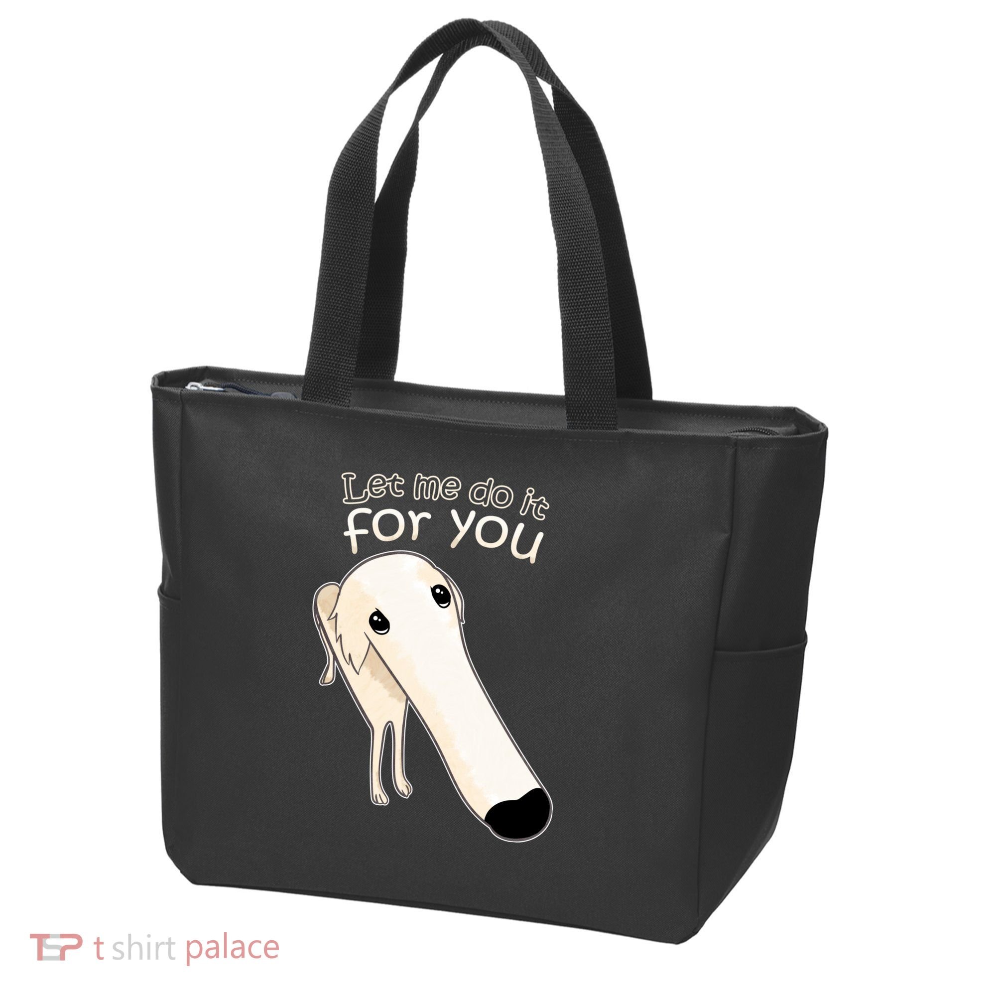 Let Me Do It For You Borzoi Dog Meme Tote Bag
