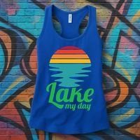 Lake My Day Perfect Vacation On The Lake Outdoor Adventure Gift Women's Tank Top thumb 3